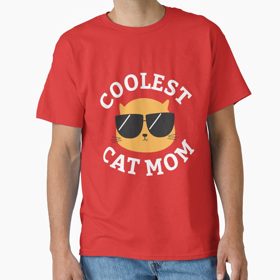 Coolest Cat Mom Classic T-Shirt