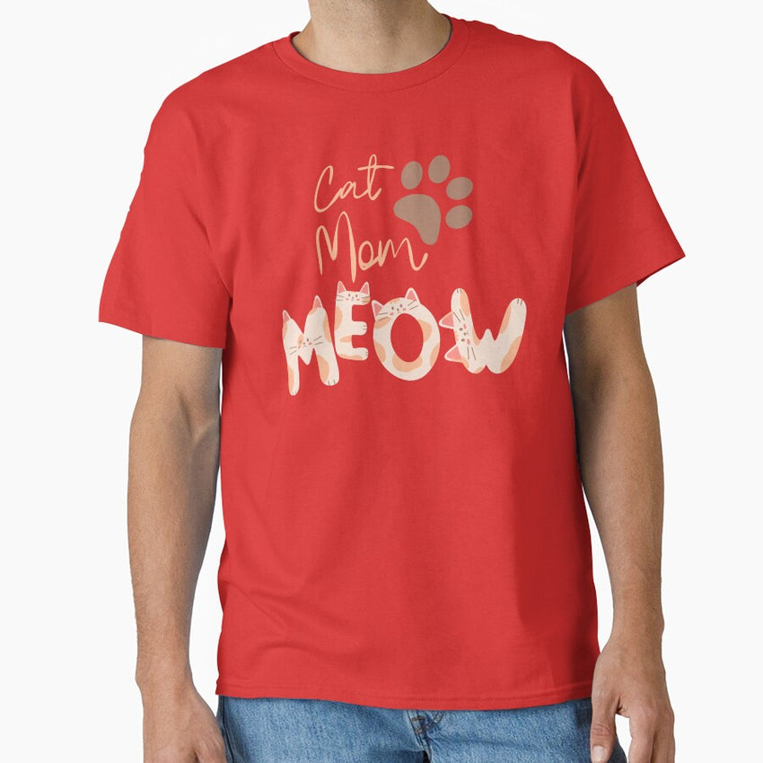 Cat mom meow Classic T-Shirt