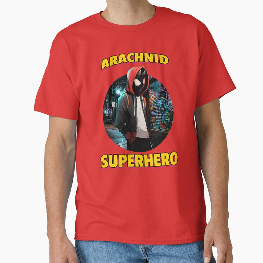 Arachnid Superhero Spiderverse Inspired Design Classic T-Shirt