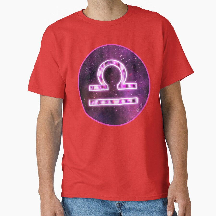 Libra Galaxy Zodiac Symbol Classic T-Shirt