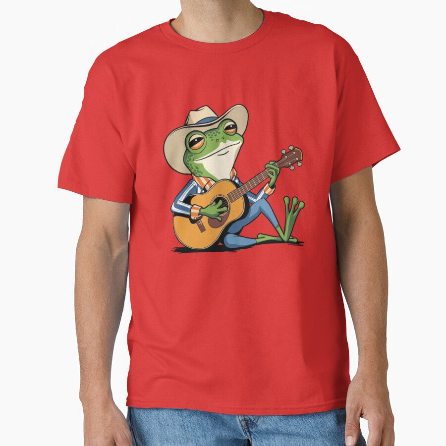 A Frog Playing A Guitar Classic T Shirt
