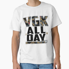 ALL-DAY: camo/black on white Classic T-Shirt
