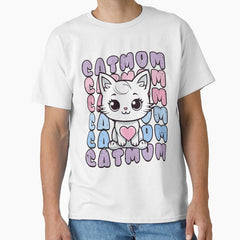 Cat Mom Cute Kitten T-Shirt Classic T-Shirt