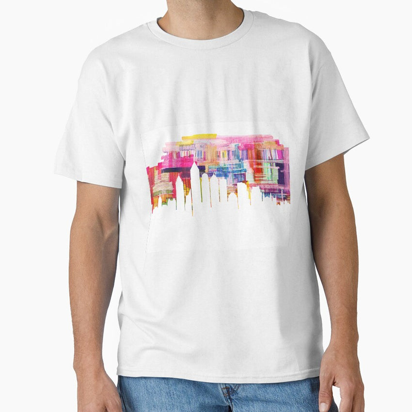 Atlanta Skyline Brush Connections Classic T-Shirt