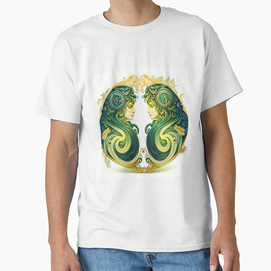 Elegant Gemini Zodiac Classic T-Shirt