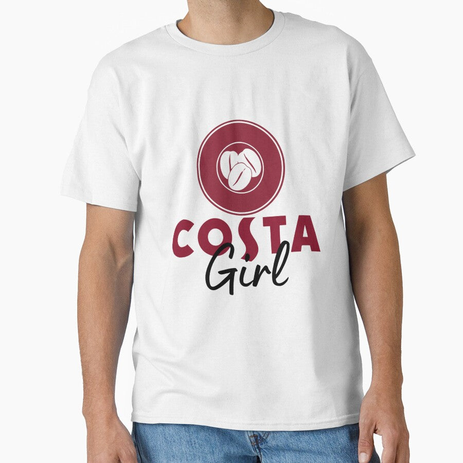 Costa Girl Funny Creative Logo Coffee Lover Classic T Shirt