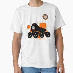 Aprr Atlanta Skate Club Speed Skate Orange With Qr Codelogo Classic T Shirt