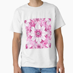 Water Color Floral, Pink Classic T-Shirt