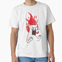 CAT ANGRY AS A FIRE Classic T-Shirt