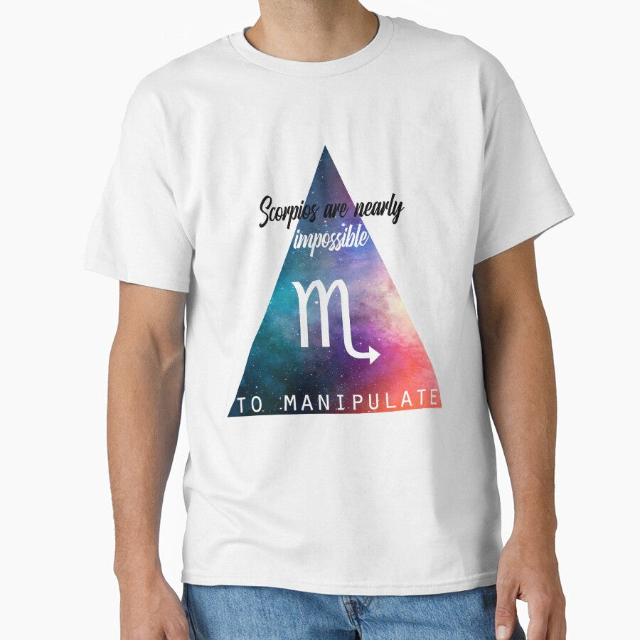 Geometrical Scorpio Zodiac Sign Quote Classic T-Shirt