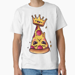 Crowned Pizza Slice The King of Flavor Classic T-Shirt