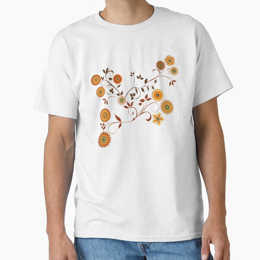 Autumn Flower Explosion Classic T Shirt