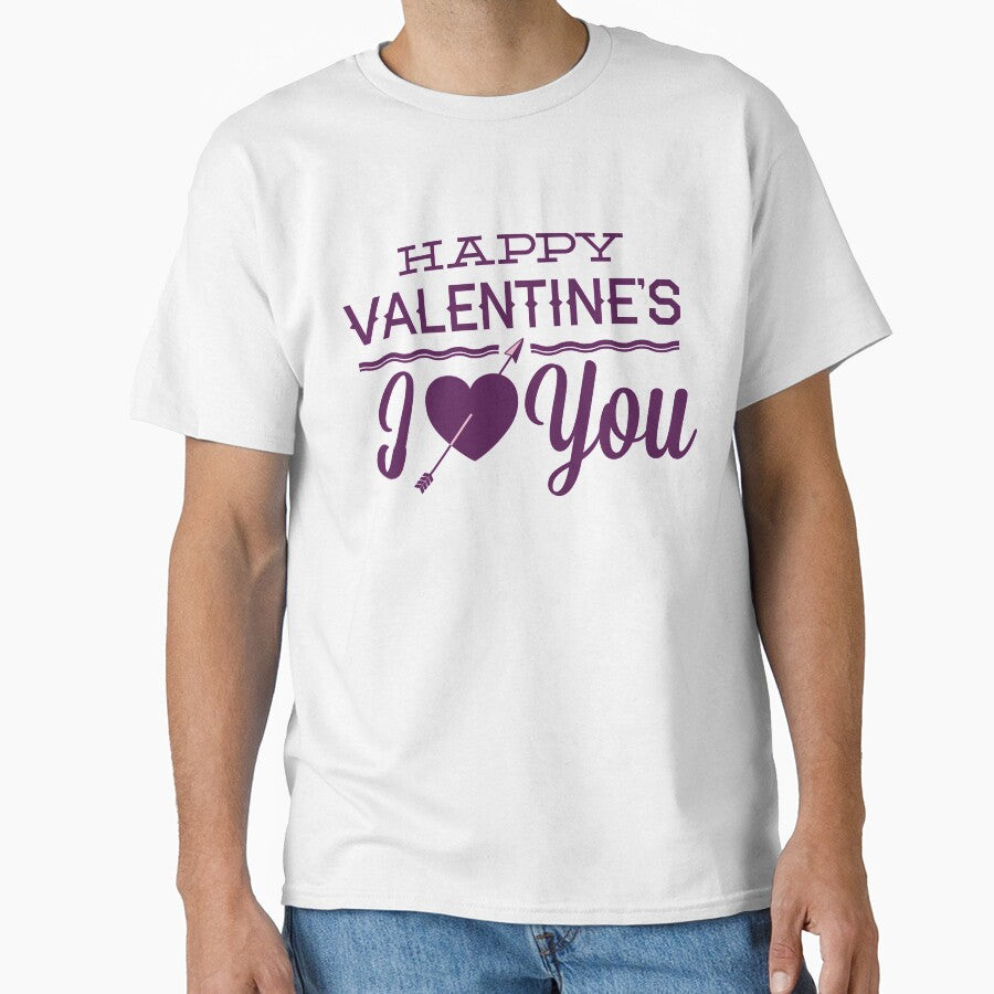 Happy Valentines Day - Cute And Romantic Classic T-Shirt