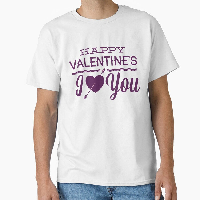 Happy Valentines Day - Cute And Romantic Classic T-Shirt