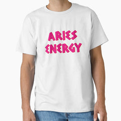 ARIES ENERGY STICKER, Zodiac Sign Stickers Classic T-Shirt