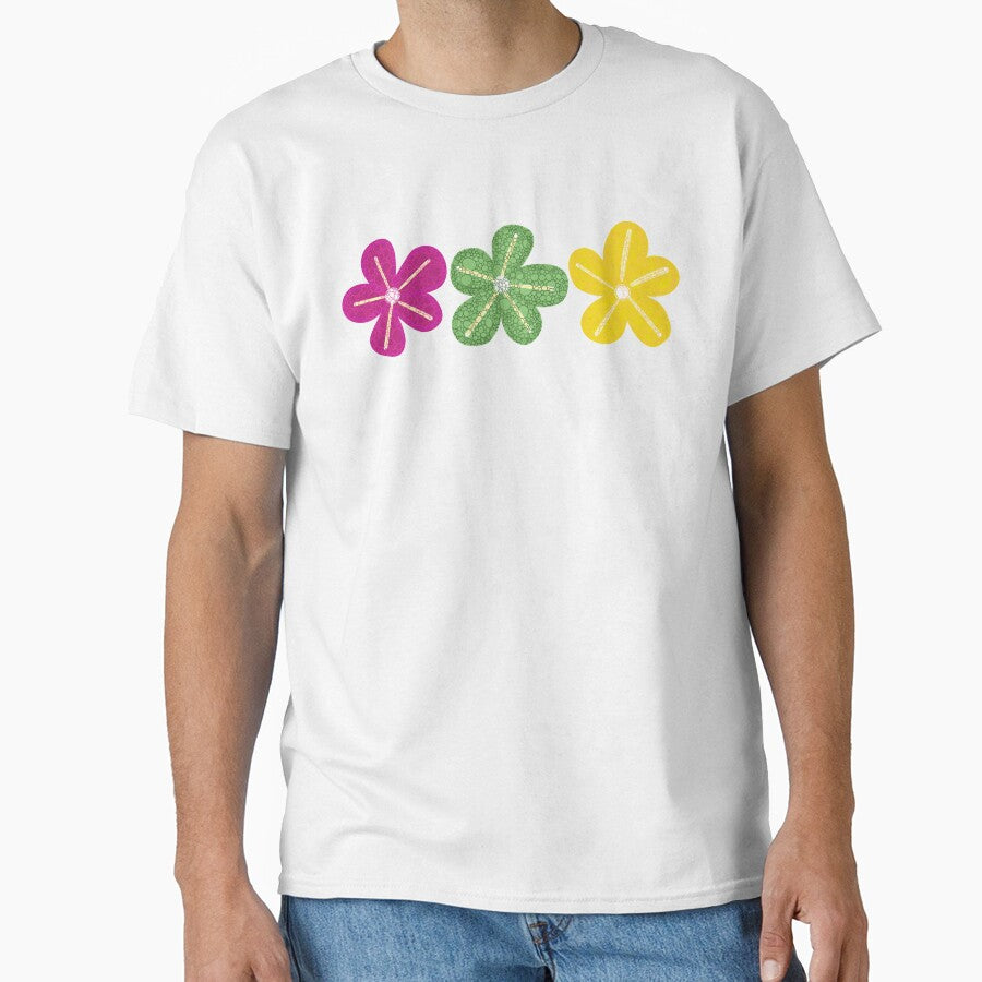 Retro Flower Trio Classic T-Shirt