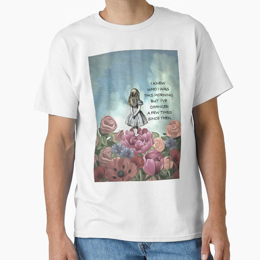 Wondering Alice - Alice In Wonderland Quote Classic T-Shirt