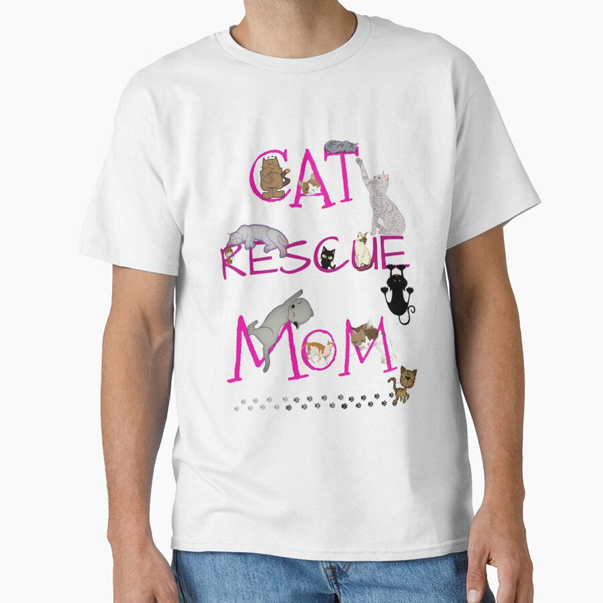 Thanks To Cat Rescue Mom And My Fur-Ever Home Classic T-Shirt