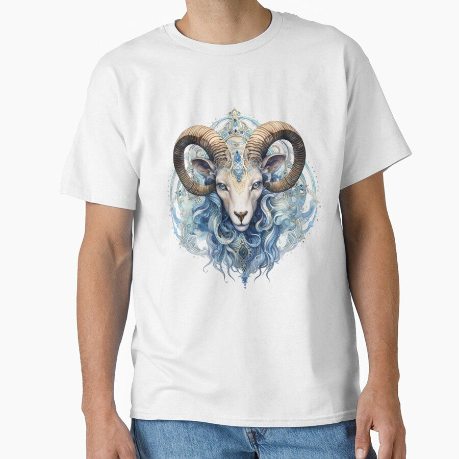Capricorn Zodiac Sign Illustration Classic T-Shirt