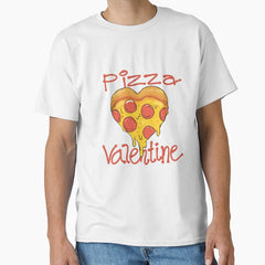 Pizza heart valentine Classic T-Shirt
