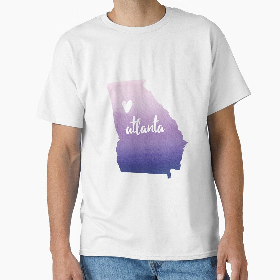 Atlanta, GA - purple Classic T-Shirt
