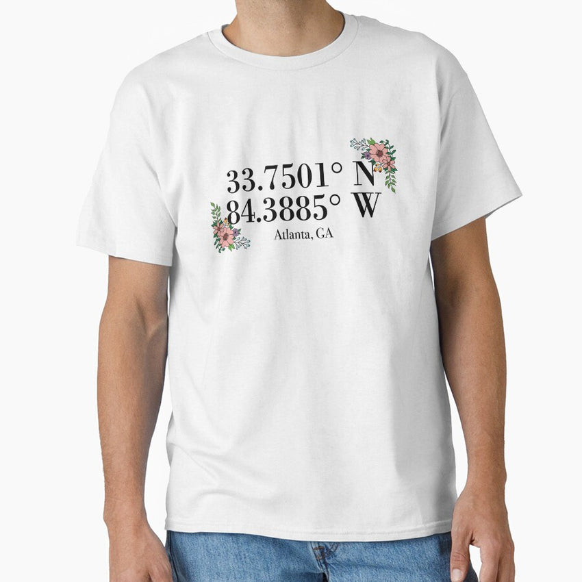 Atlanta, GA Coordinates Classic T-Shirt
