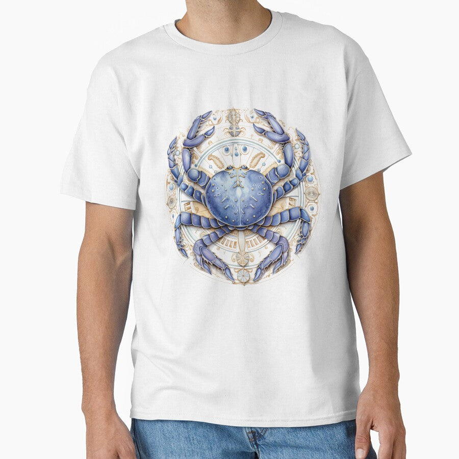 Cancer Zodiac Sign Illustration Classic T-Shirt