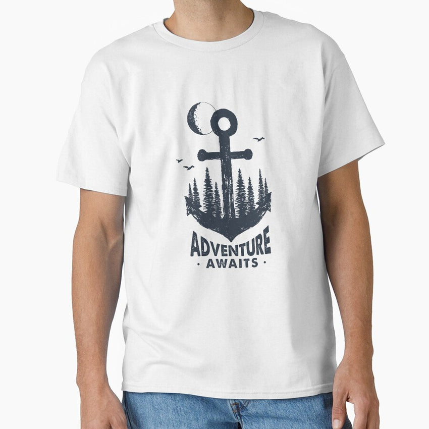 Anchor Adventure Awaits Classic T Shirt