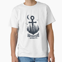 Anchor Adventure Awaits Classic T Shirt