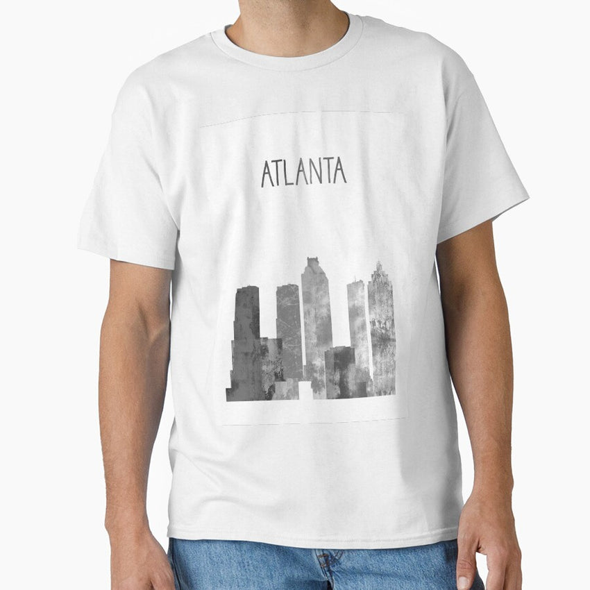 Atlanta, watercolor Atlanta, Atlanta skyline Classic T-Shirt