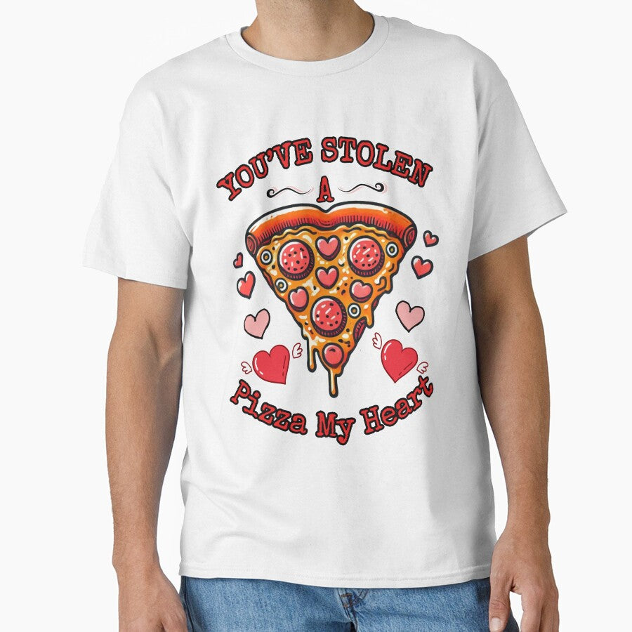 Youve Stolen a Pizza My Heart - Valentines Day Food Pun Classic T-Shirt