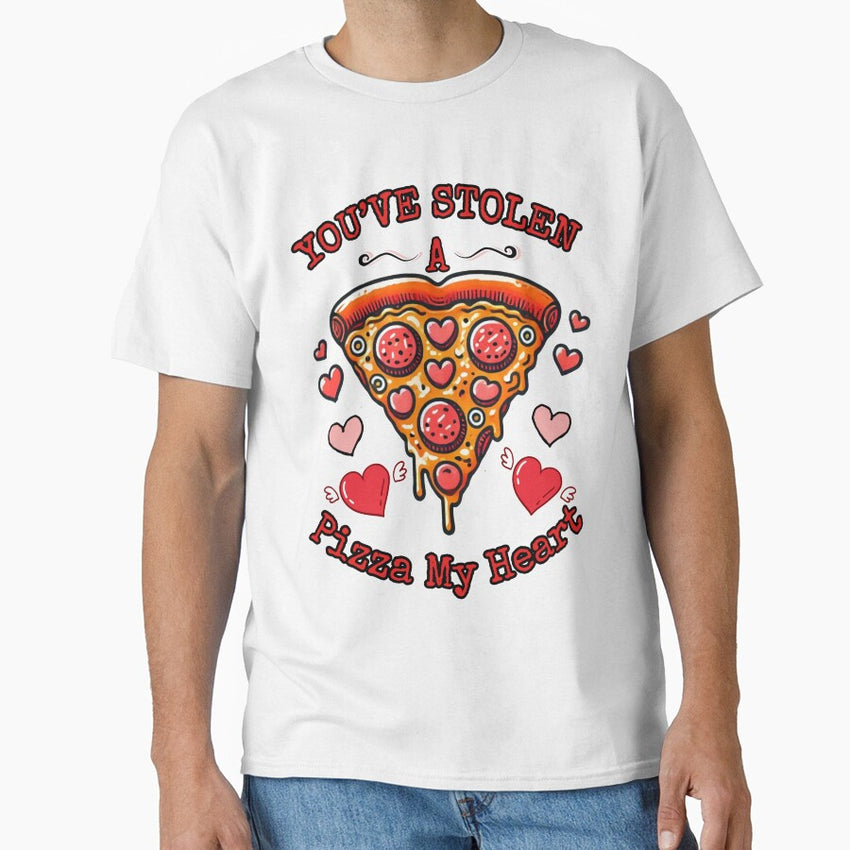 Youve Stolen a Pizza My Heart - Valentines Day Food Pun Classic T-Shirt
