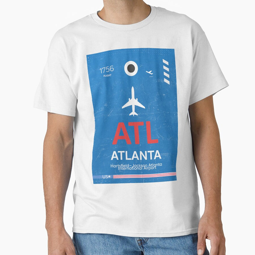 Atl Hartsfieldjackson Atlanta International Airport Classic T Shirt