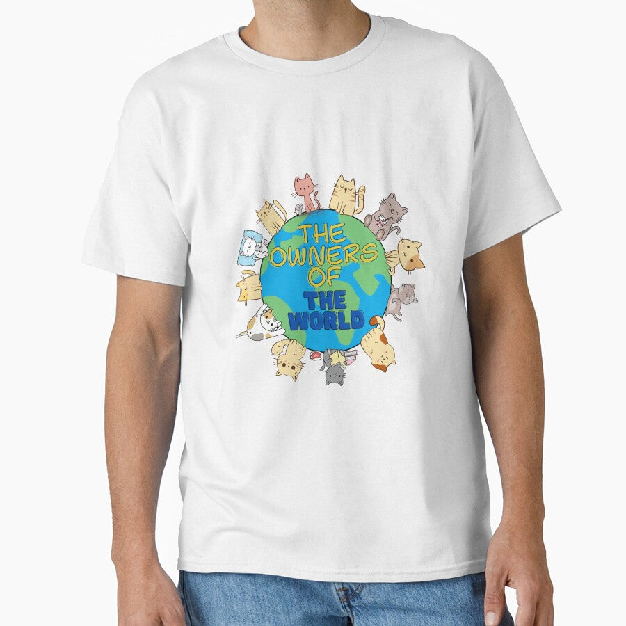 Cats of the world, funny cat, cat meme, cat mom, cute cat, cute kitty, meow gift, mom gift Classic T-Shirt