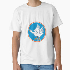 Angry Swan Attacking Circle Retro Classic T Shirt