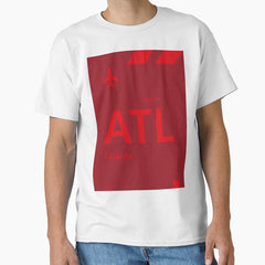 Atl Atlanta Red Design Classic T Shirt
