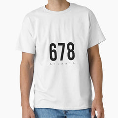 Atlanta Ga 678 Area Code Design Classic T Shirt