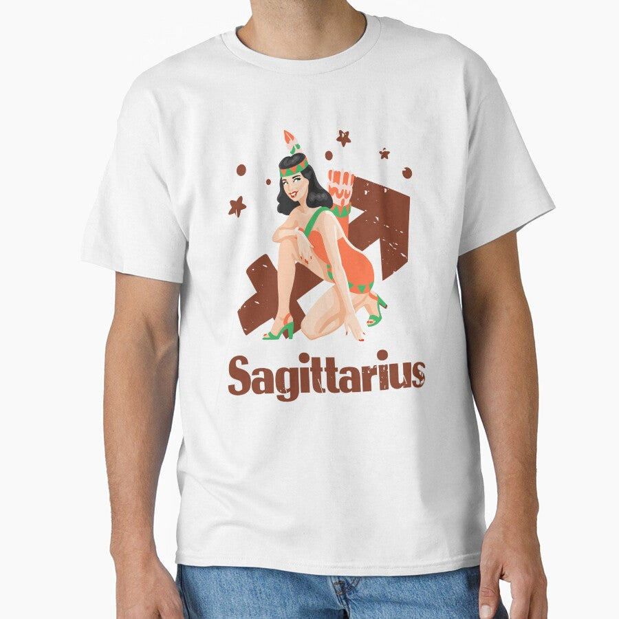 Sagittarius zodiac sign | Pinup girl Classic T-Shirt