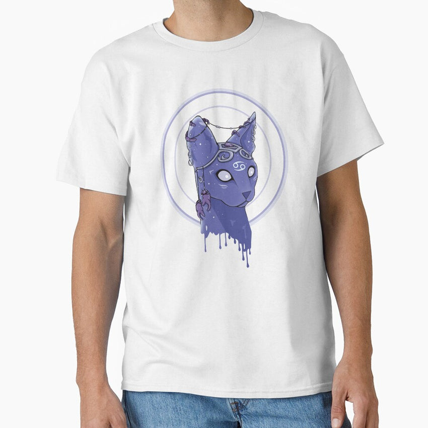 Cancer Zodiac Space Cat Classic T-Shirt