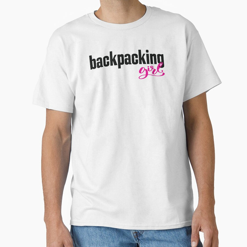 Backpacking Girl Classic T Shirt