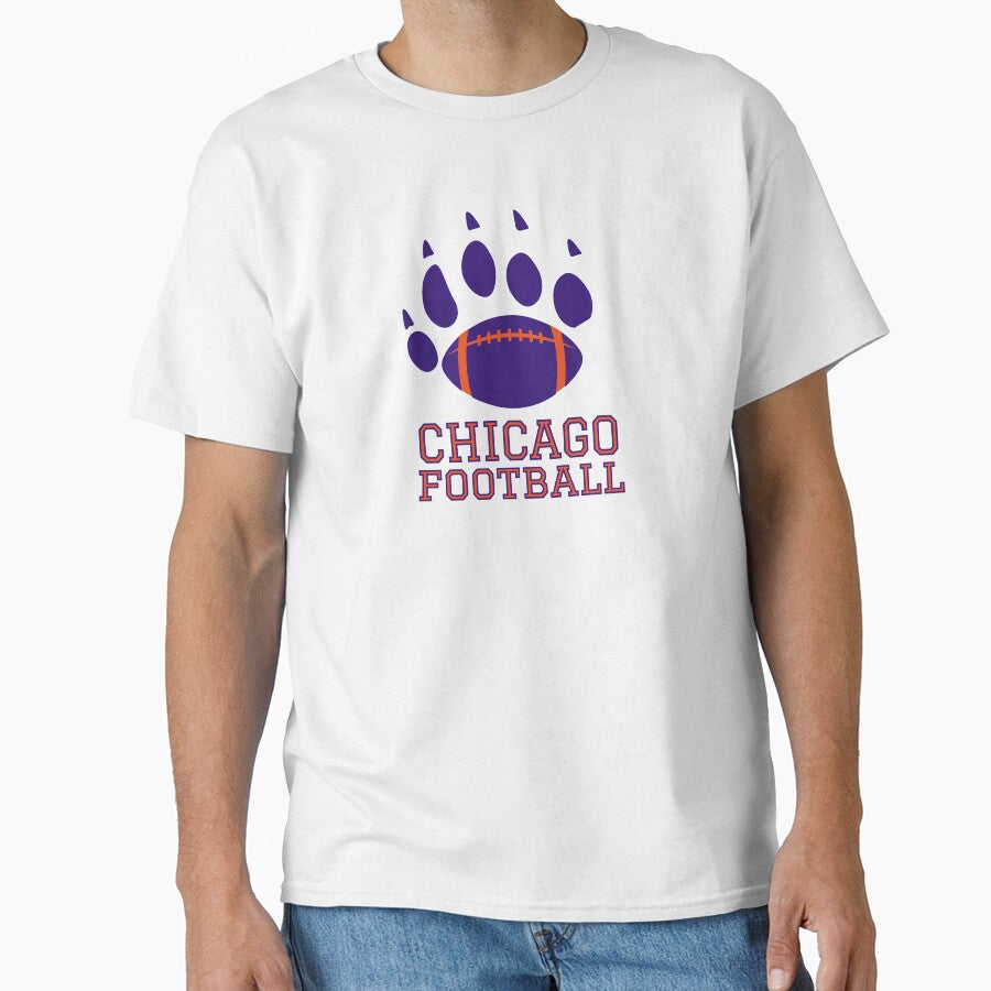 Chicago Football (Blue) Classic T-Shirt