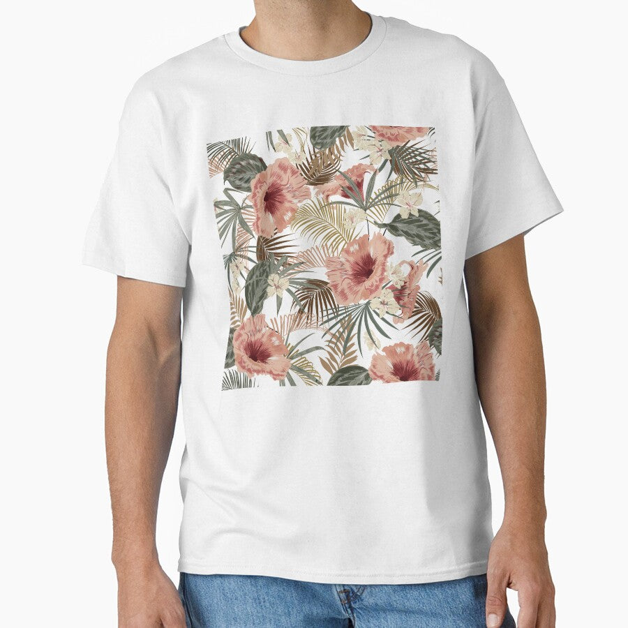 Beautiful Retro Flower Classic T-Shirt