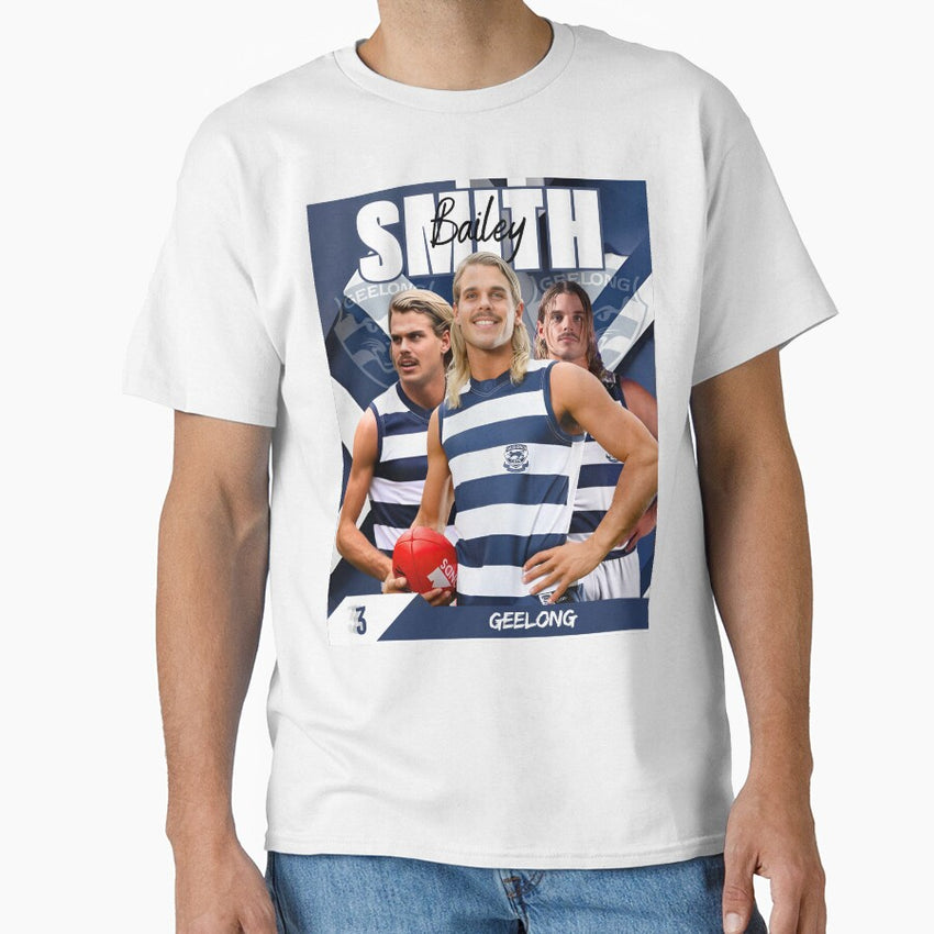 Bailey Smith Geelong Football Club AFL Aussie Rules Footy Classic T-Shirt