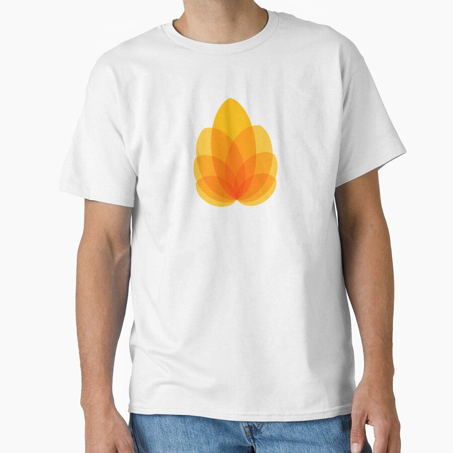 Abstract Flowers Yellow Abstract Flower Classic T Shirt