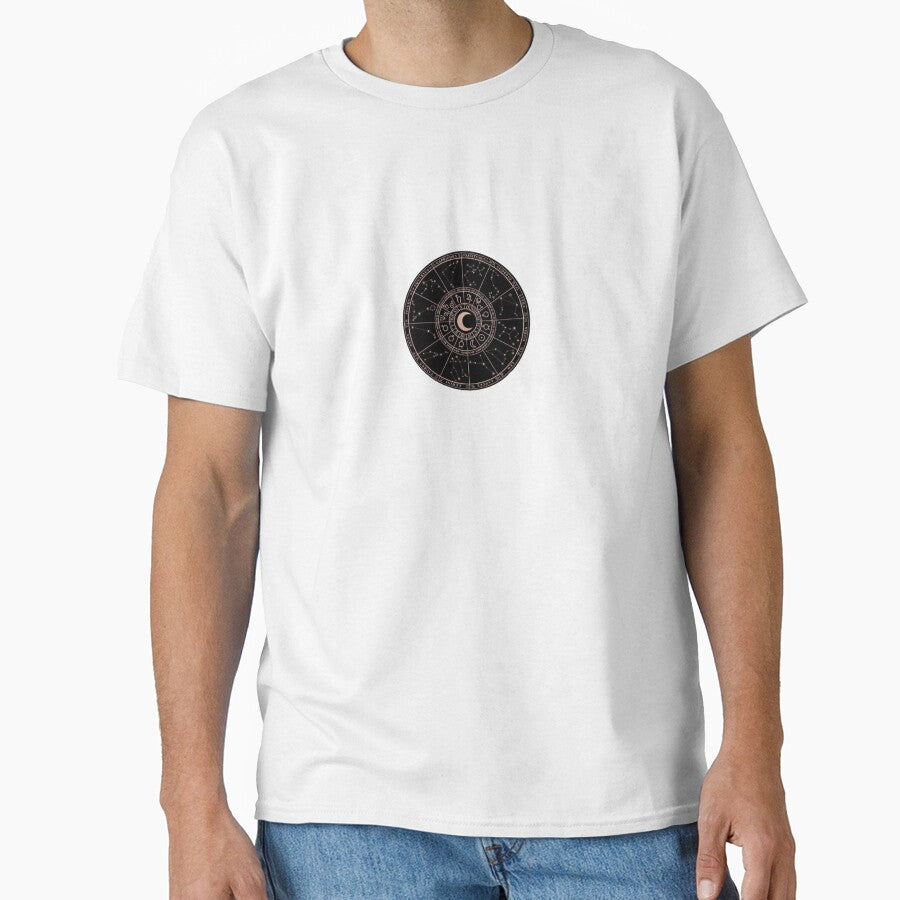 Black Moon Zodiac Wheel Classic T-Shirt