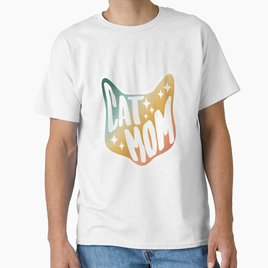 Cat Mom Rainbow Classic T-Shirt
