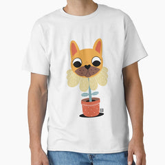 flower bulldog Classic T-Shirt