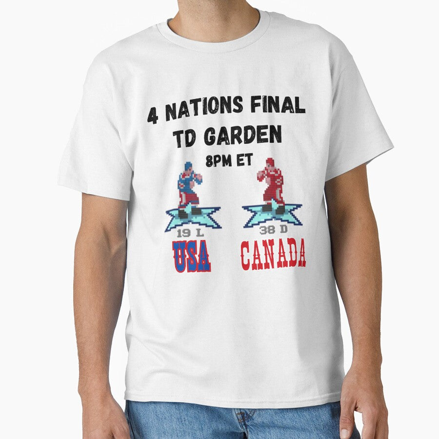4 Nations Hockey Final USA Canada Classic T-Shirt