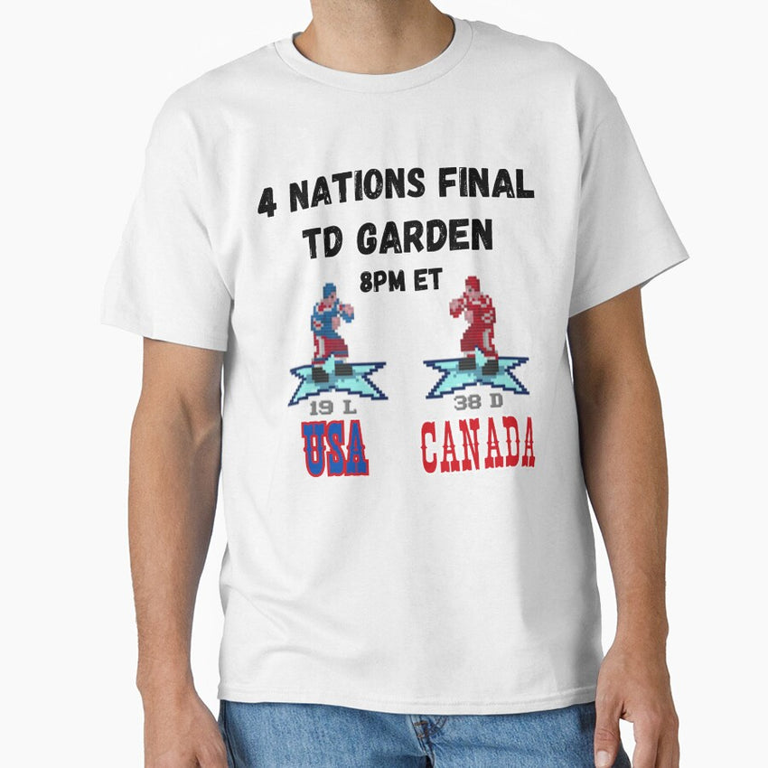 4 Nations Hockey Final USA Canada Classic T-Shirt