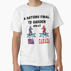 4 Nations Hockey Final USA Canada Classic T-Shirt